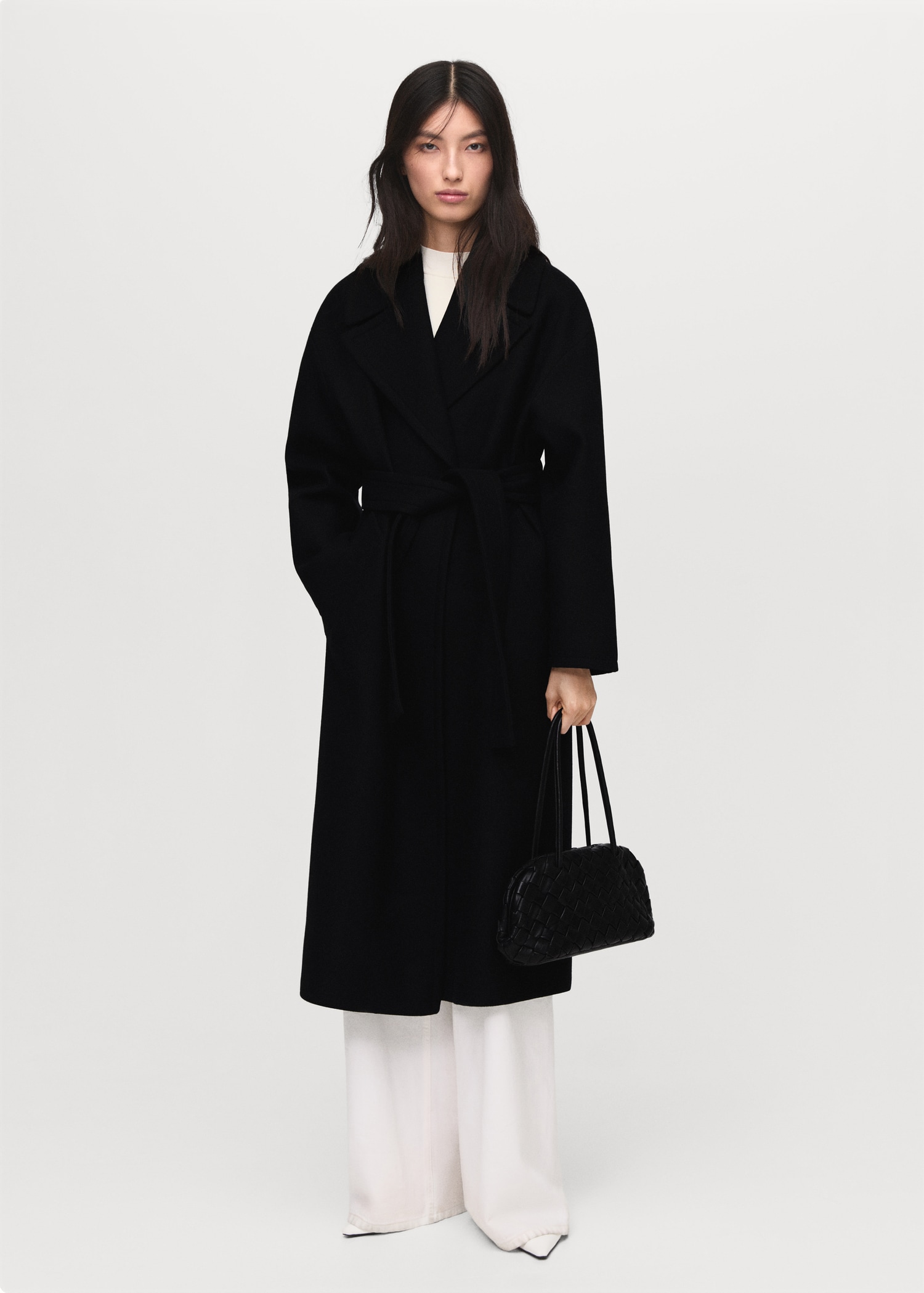 Woollen Coat With Belt - Women | Mango United Kingdom