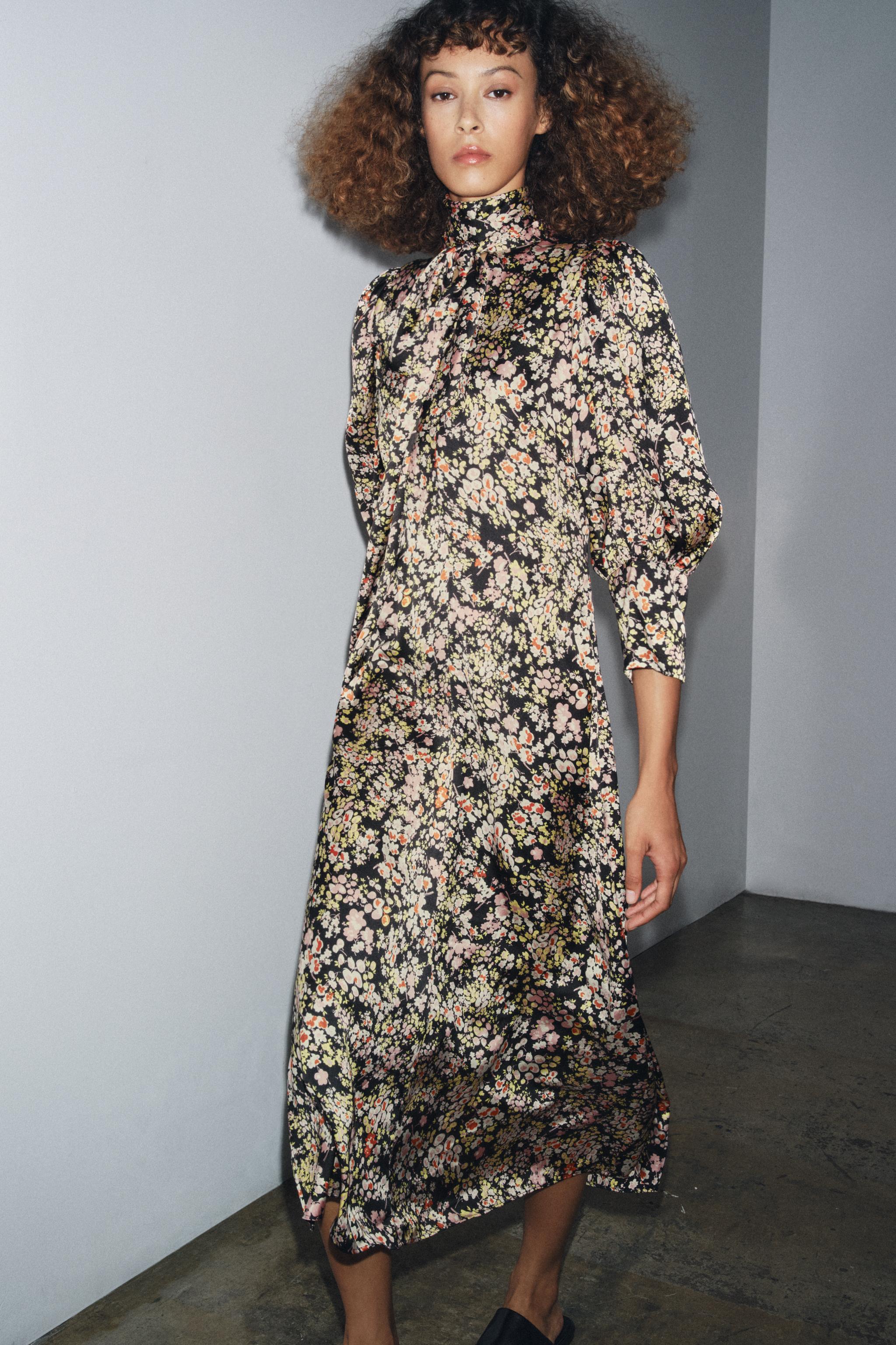 Zw Collection Floral Midi Dress