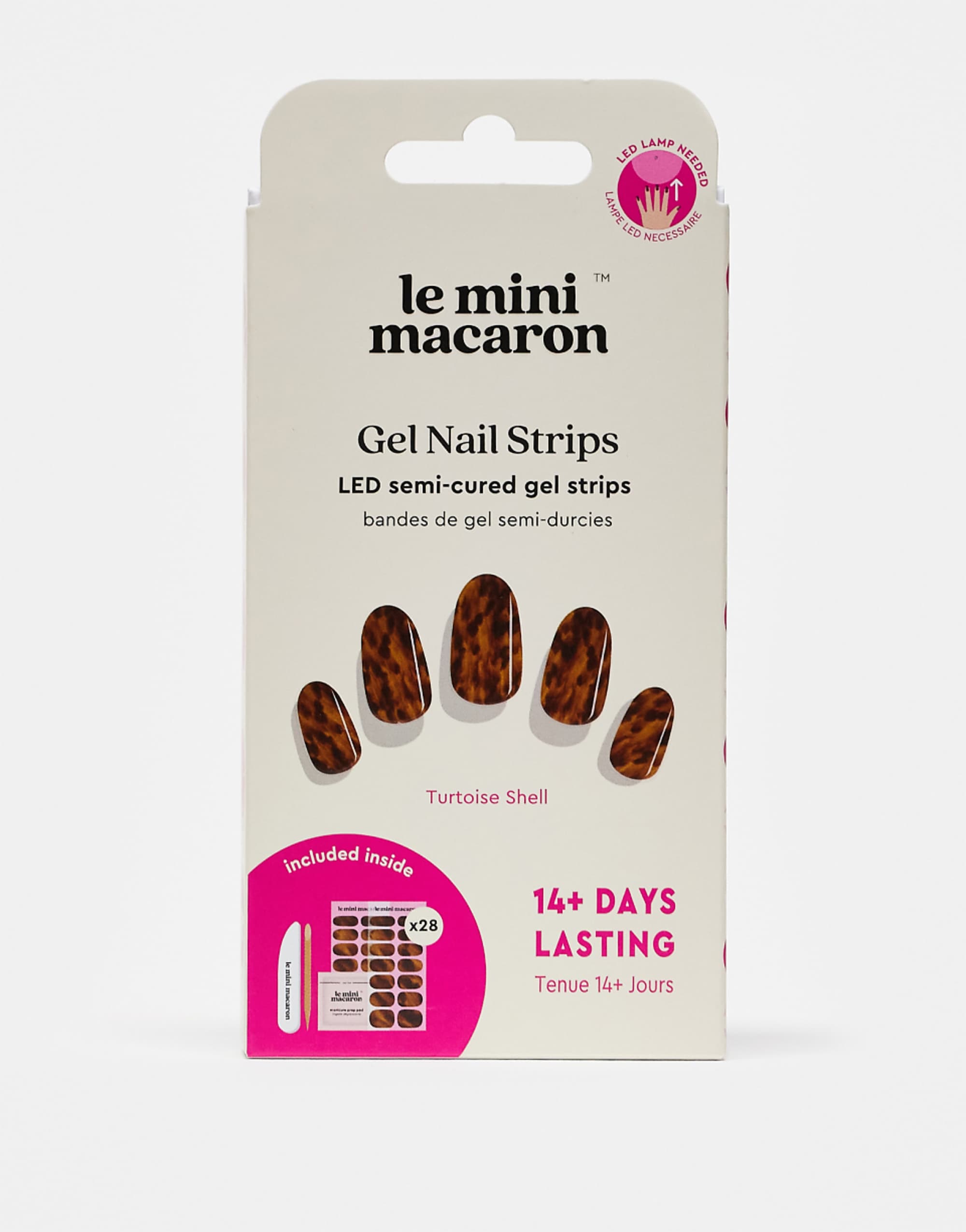 Le Mini Macaron Gel Strips - Tortoise Shell