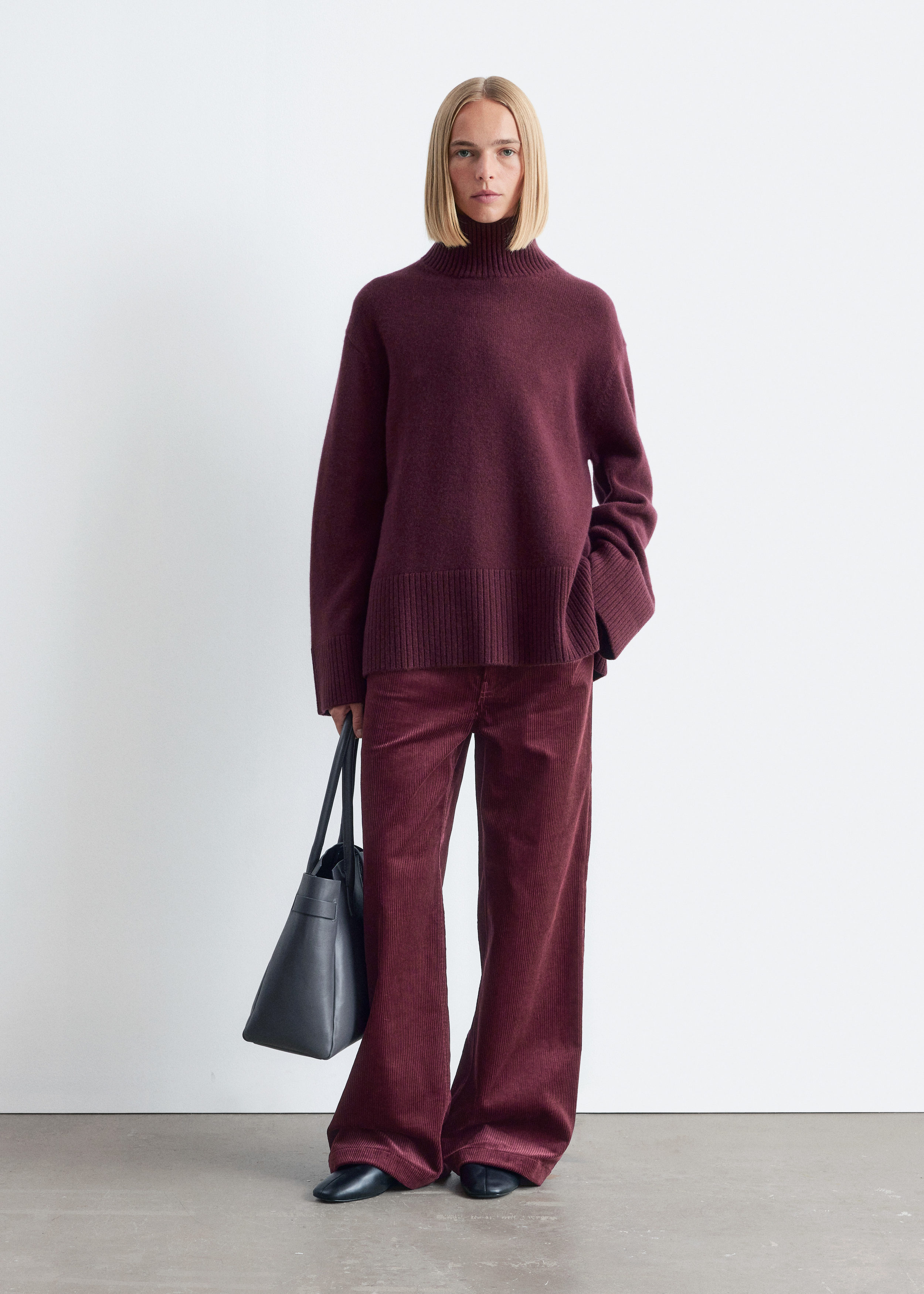 Oversized Turtleneck Wool Jumper
