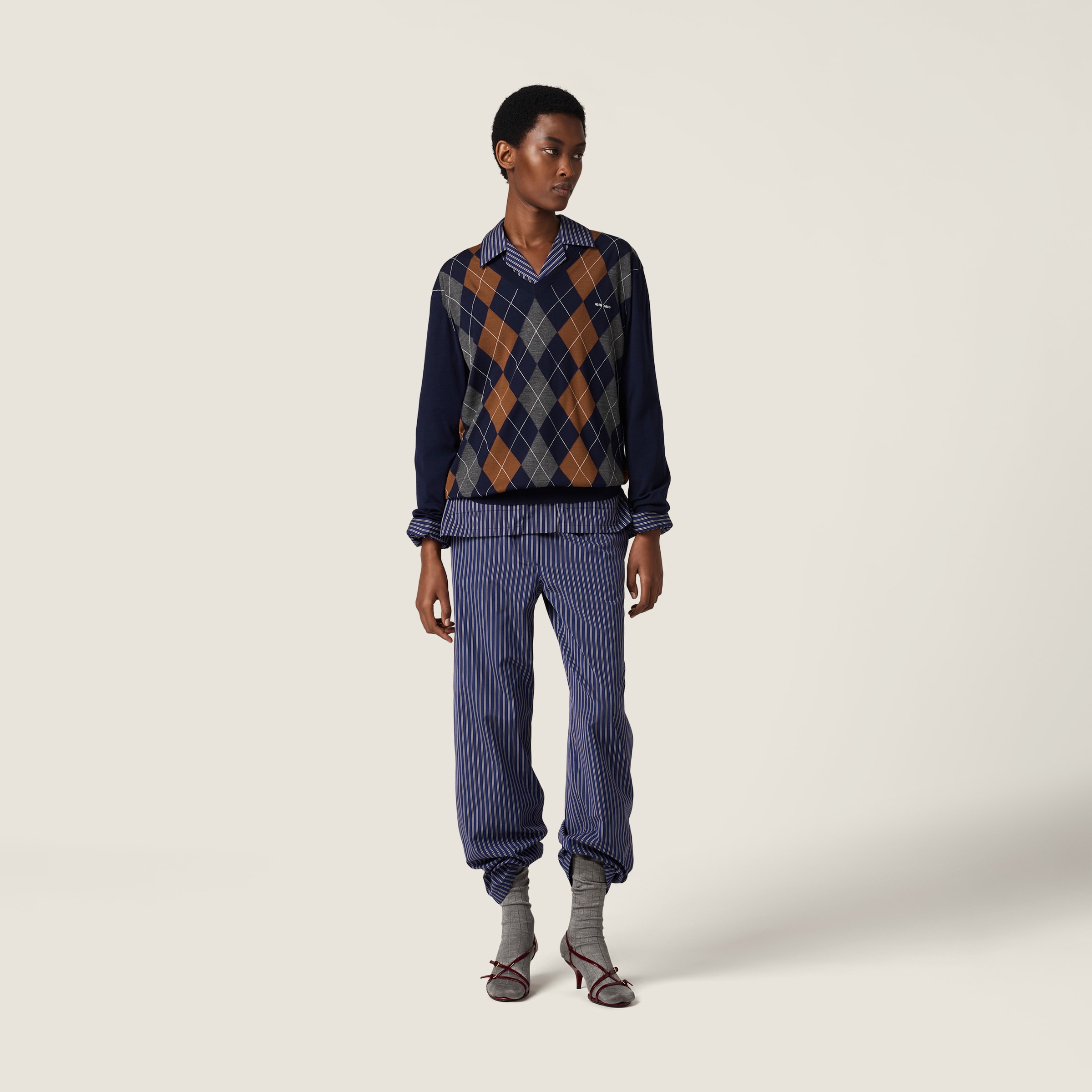 V-Necked Wool Sweater