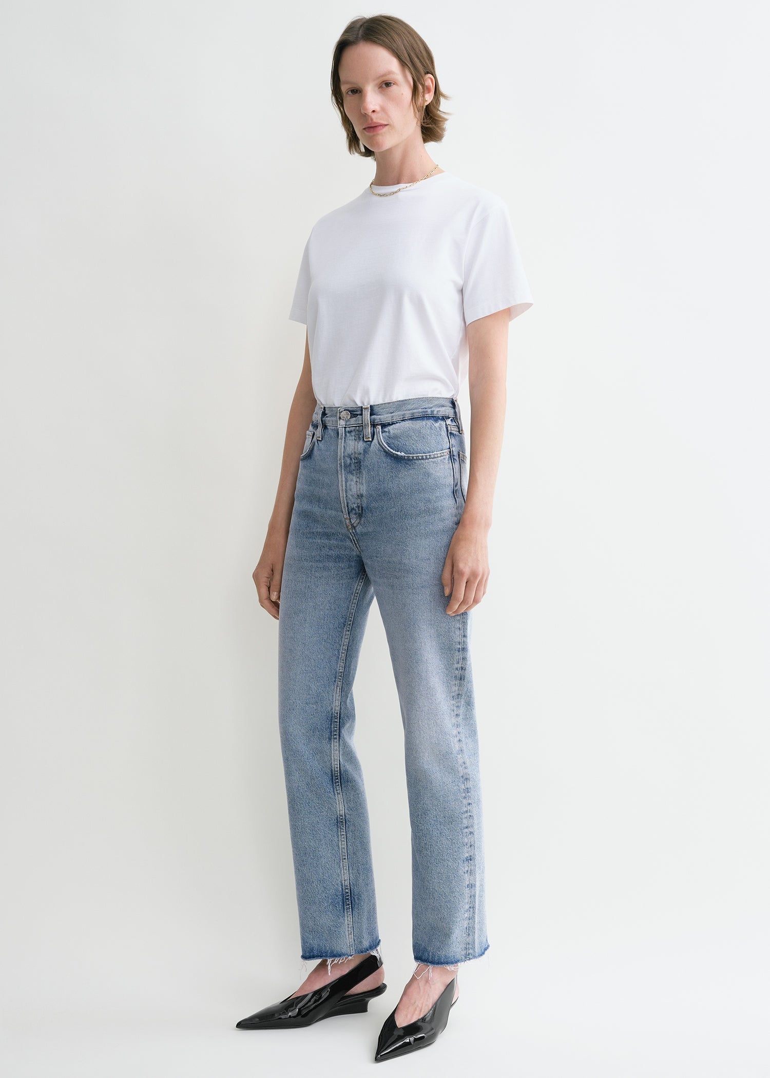 Classic Cut Denim Worn Blue