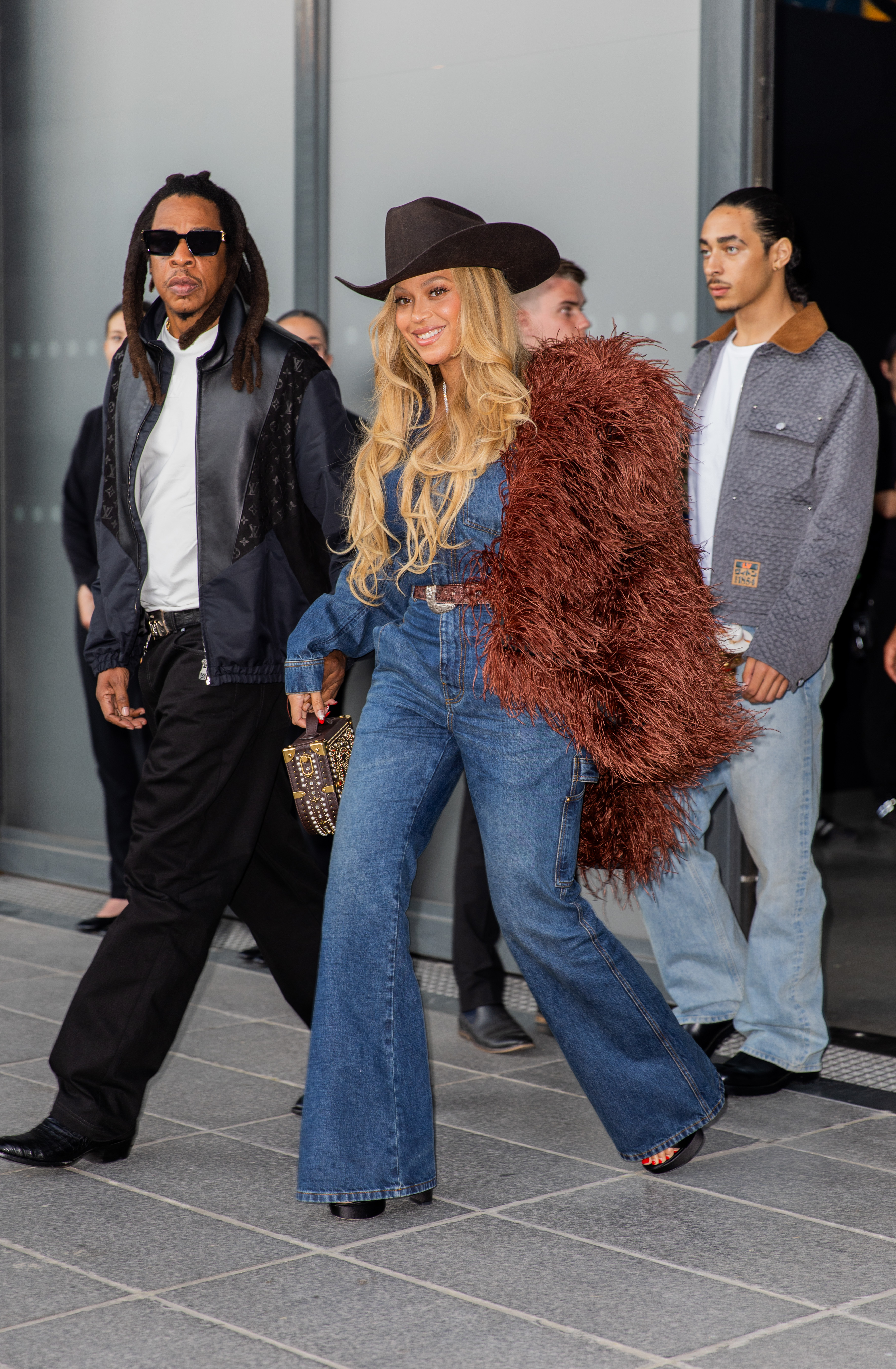 Beyonce in double denim