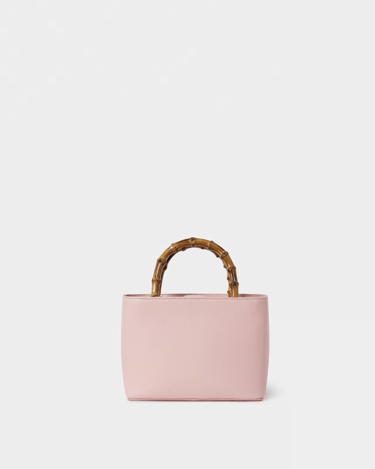 The Mini Clio Leather Grab Bag in Pale Pink - the Mini Clio Leather Grab Bag in Black