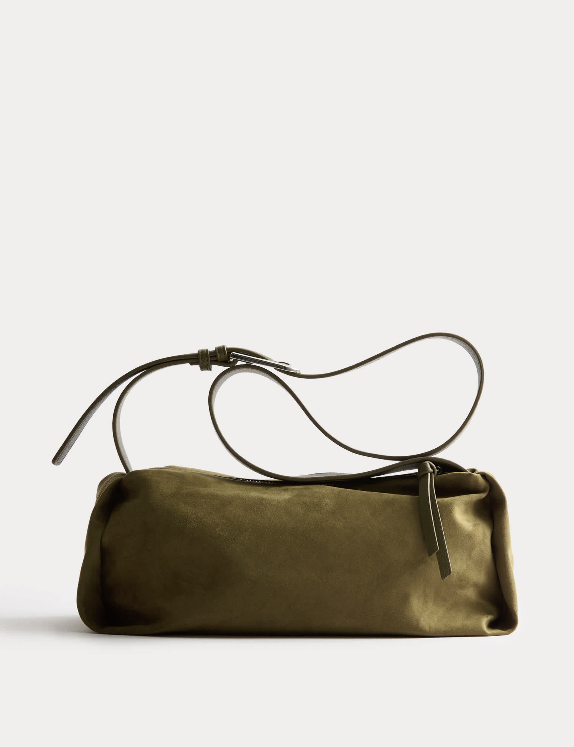 Faux Suede Shoulder Bag