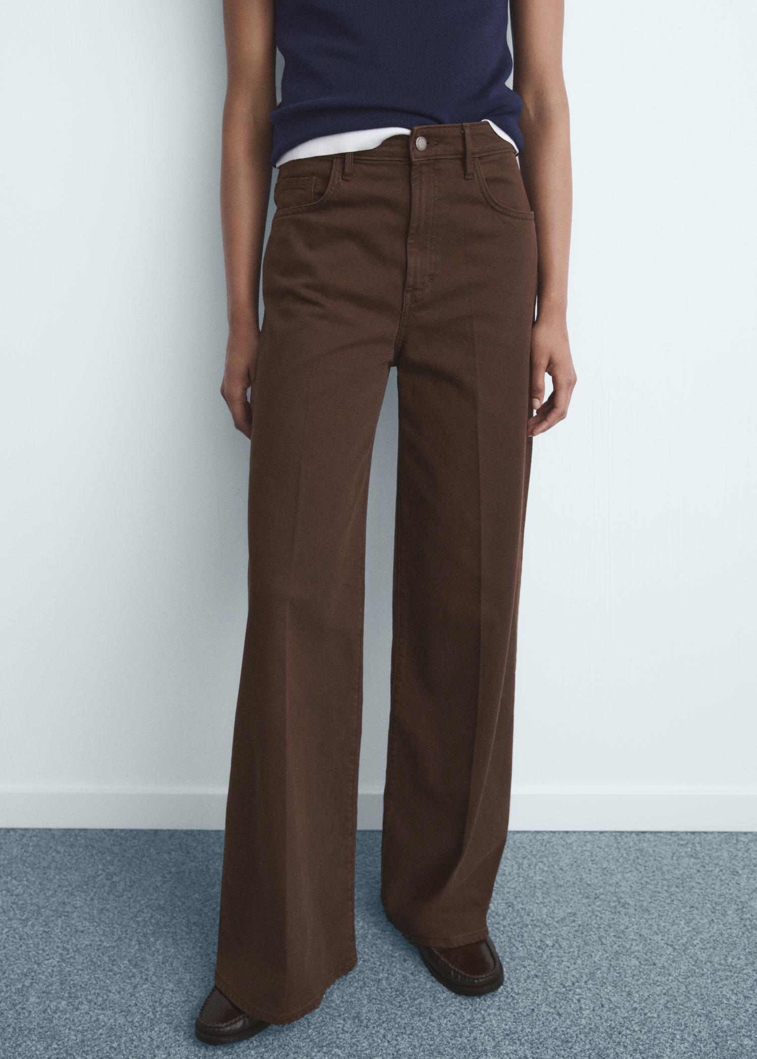 High-Waisted Wide-Leg Jeans - Women | Mango United Kingdom