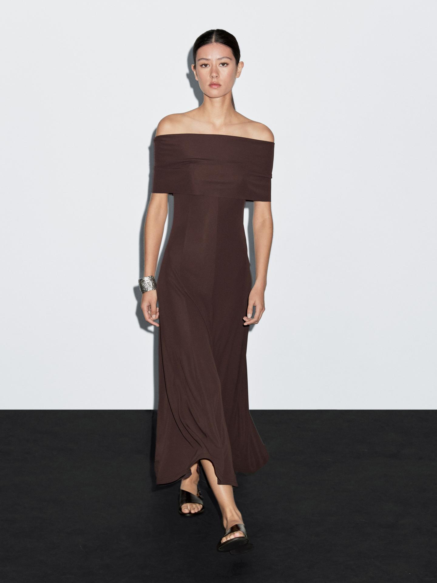 Massimo Dutti, Long Strapless Dress
