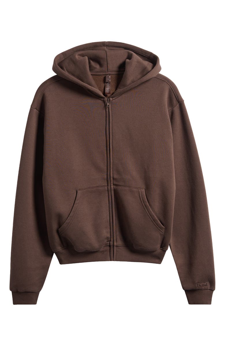 Cotton Fleece Blend Classic Zip-Up Hoodie