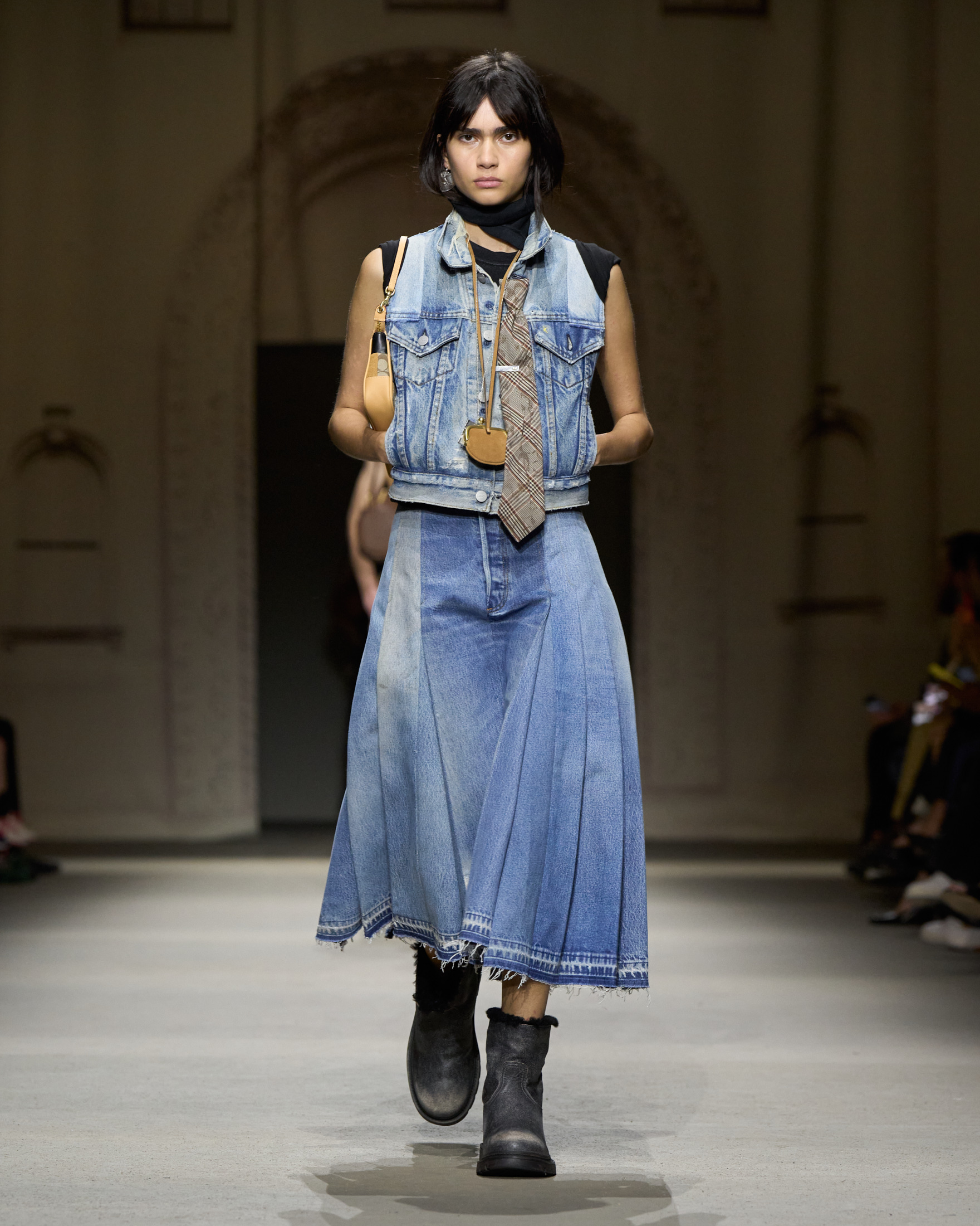 Coach S/S 26 runway clip-on tie trend