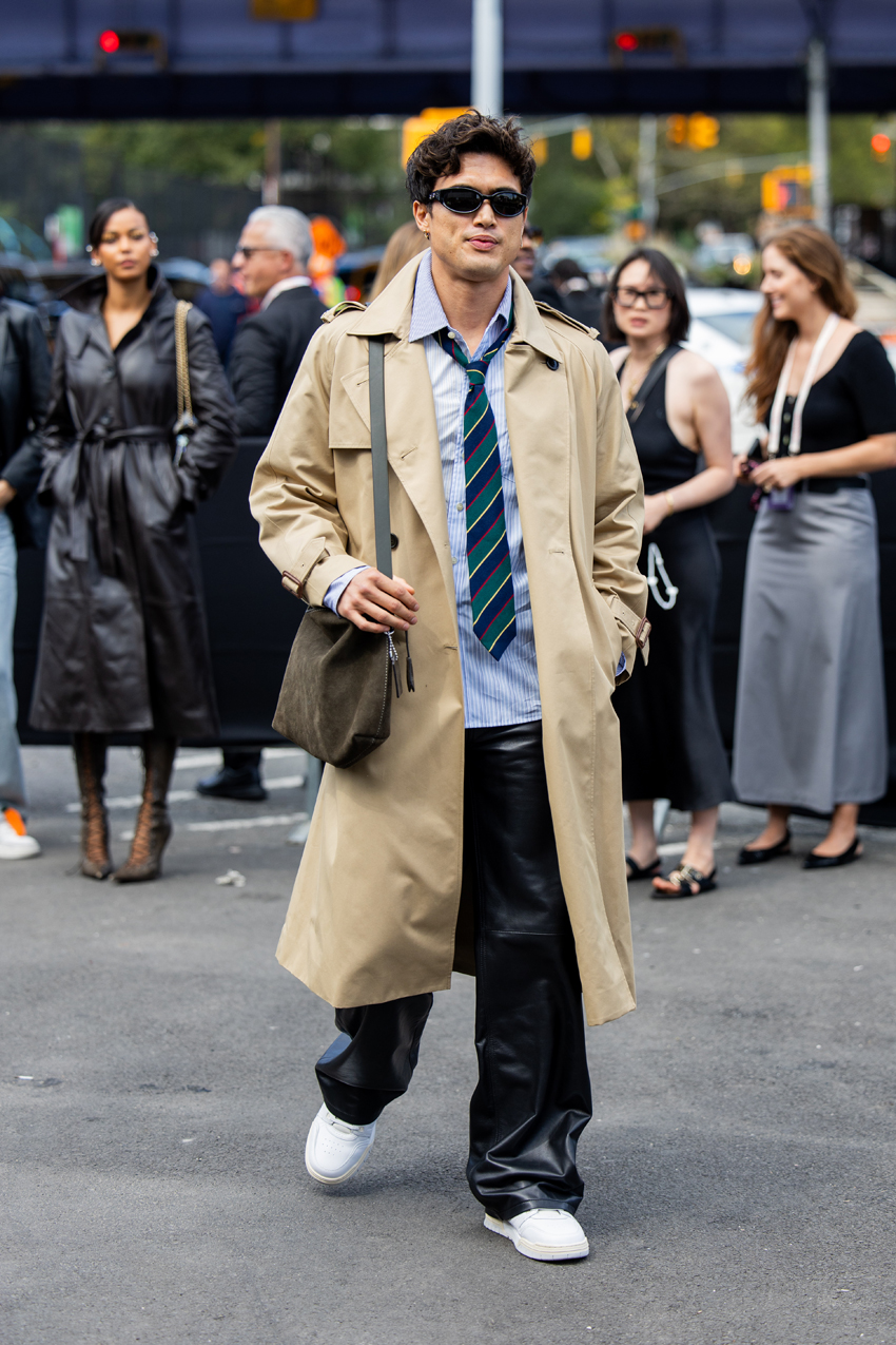 Charles Melton at Coach S/S 26 show