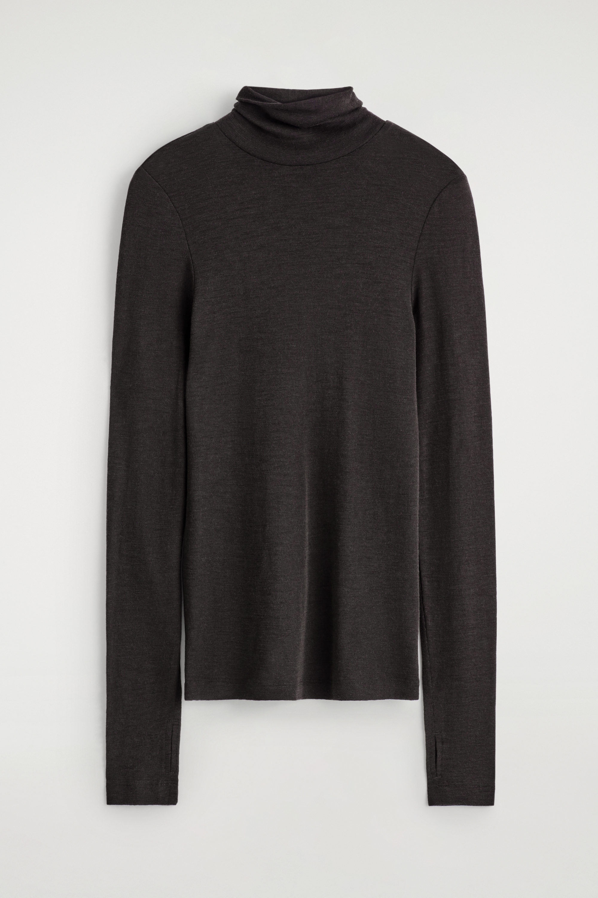 Merino Wool High-Neck Top