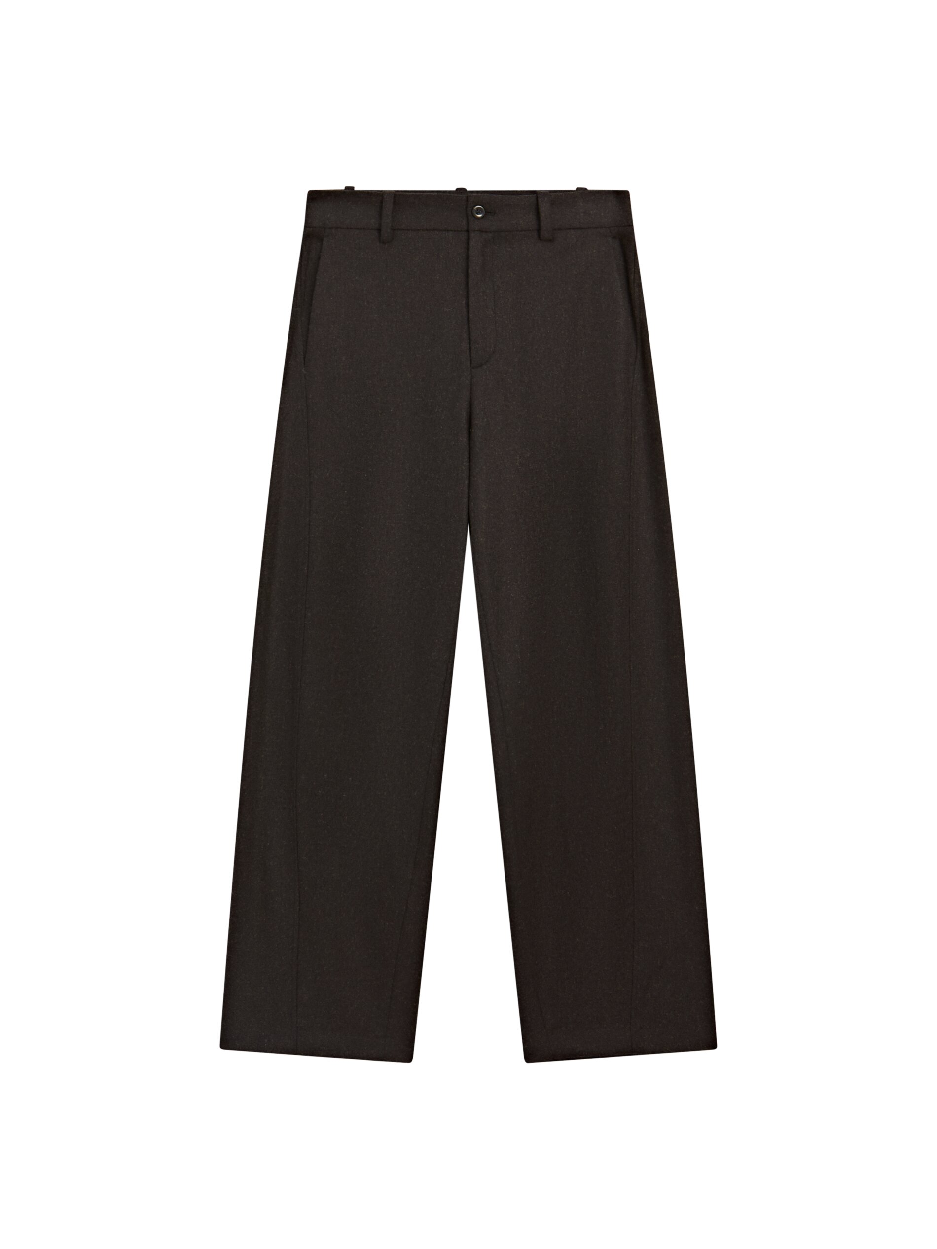 Wool Blend Flannel Trousers