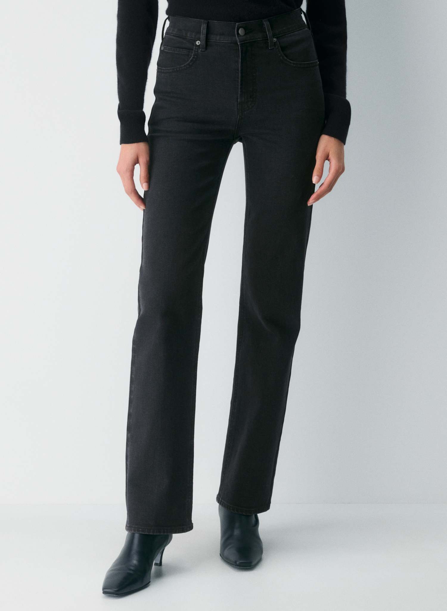 aritzia, The &amp;lsquo;90s Snatched Mid-rise Straight Jeans