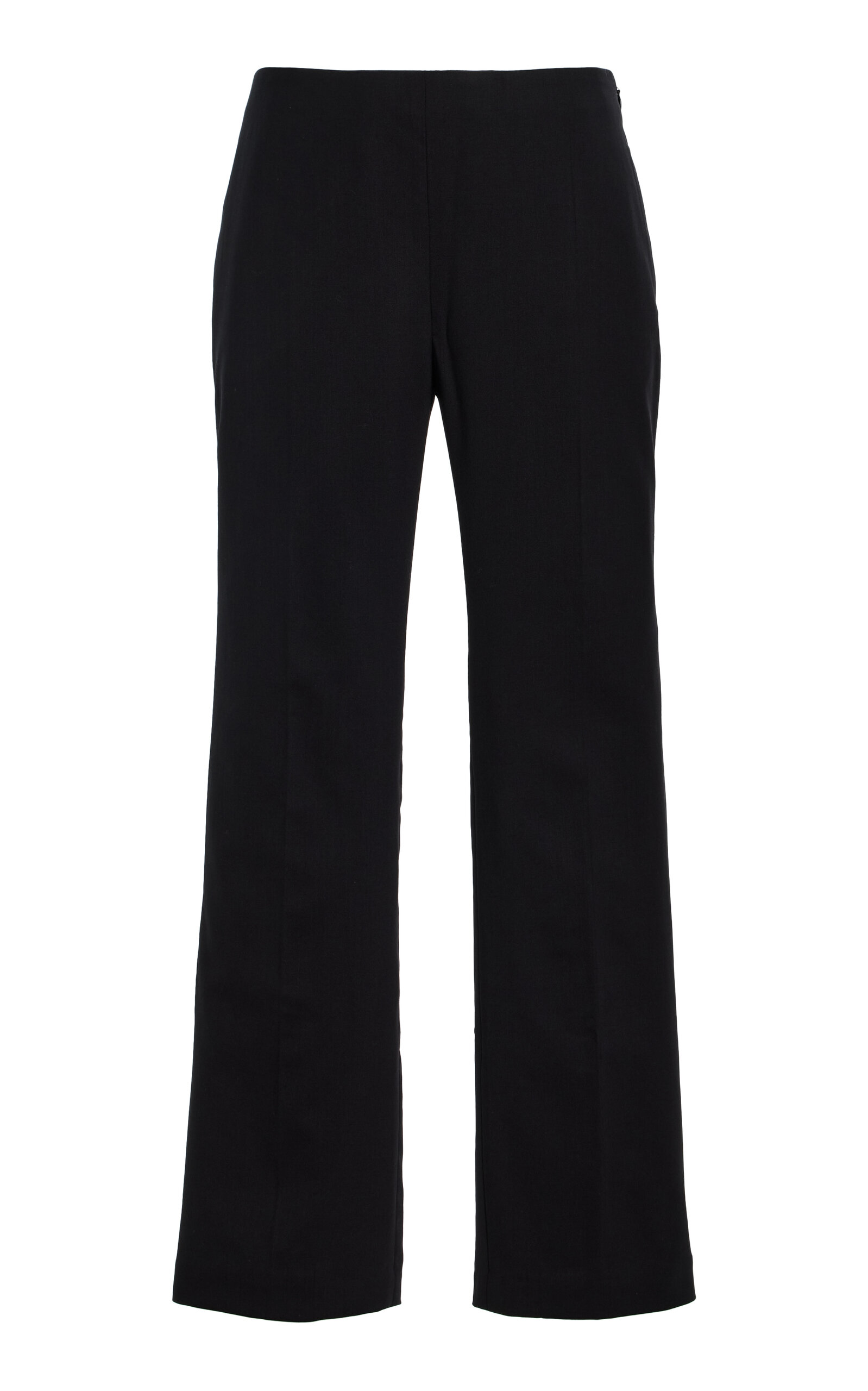 Laurent Stretch-Wool Straight-Leg Pants