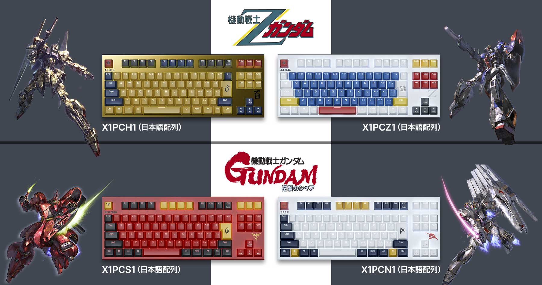 Realforce gx1 Gundam collab