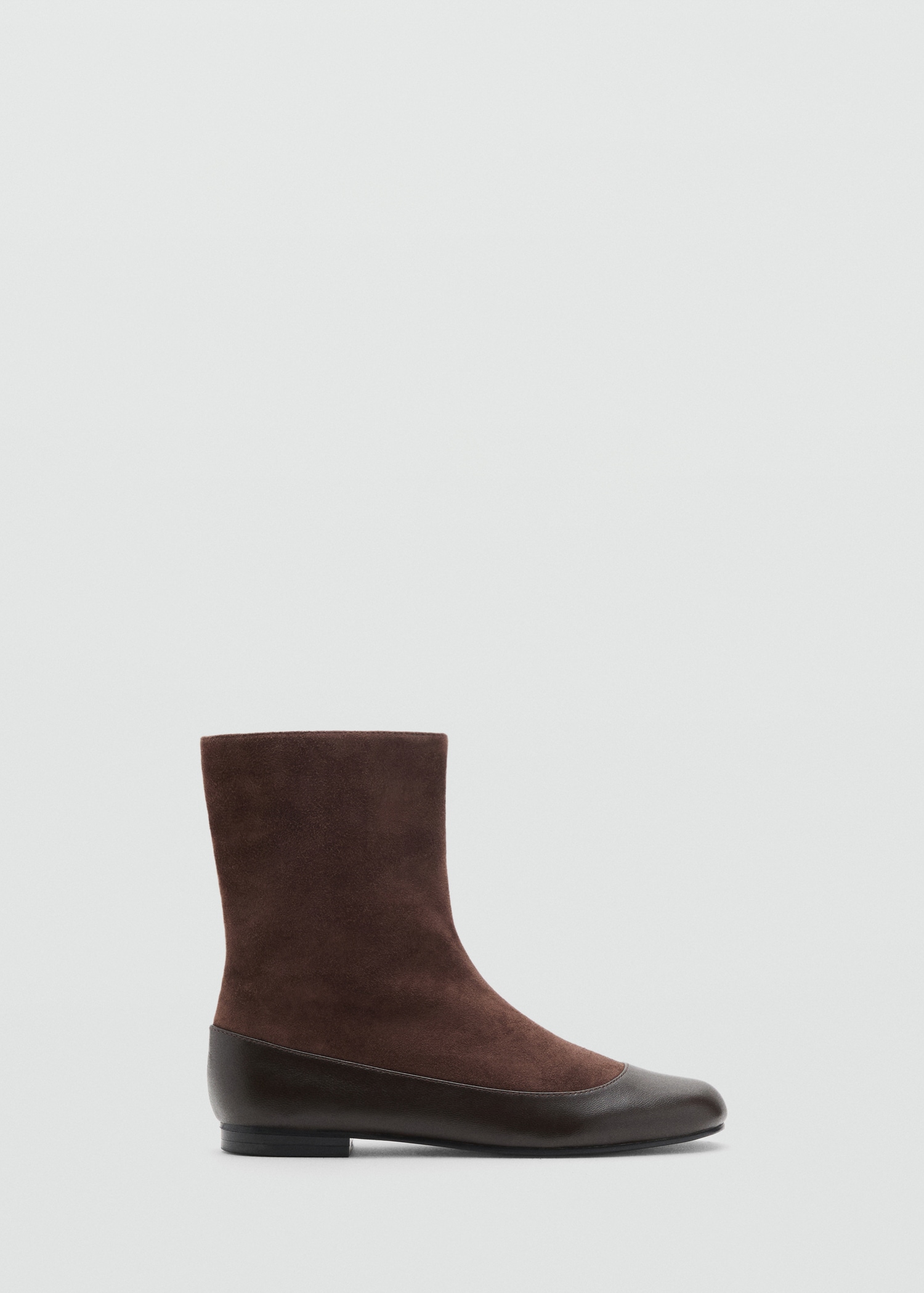 Combined Leather Ankle Boot - Women | Mango Usa