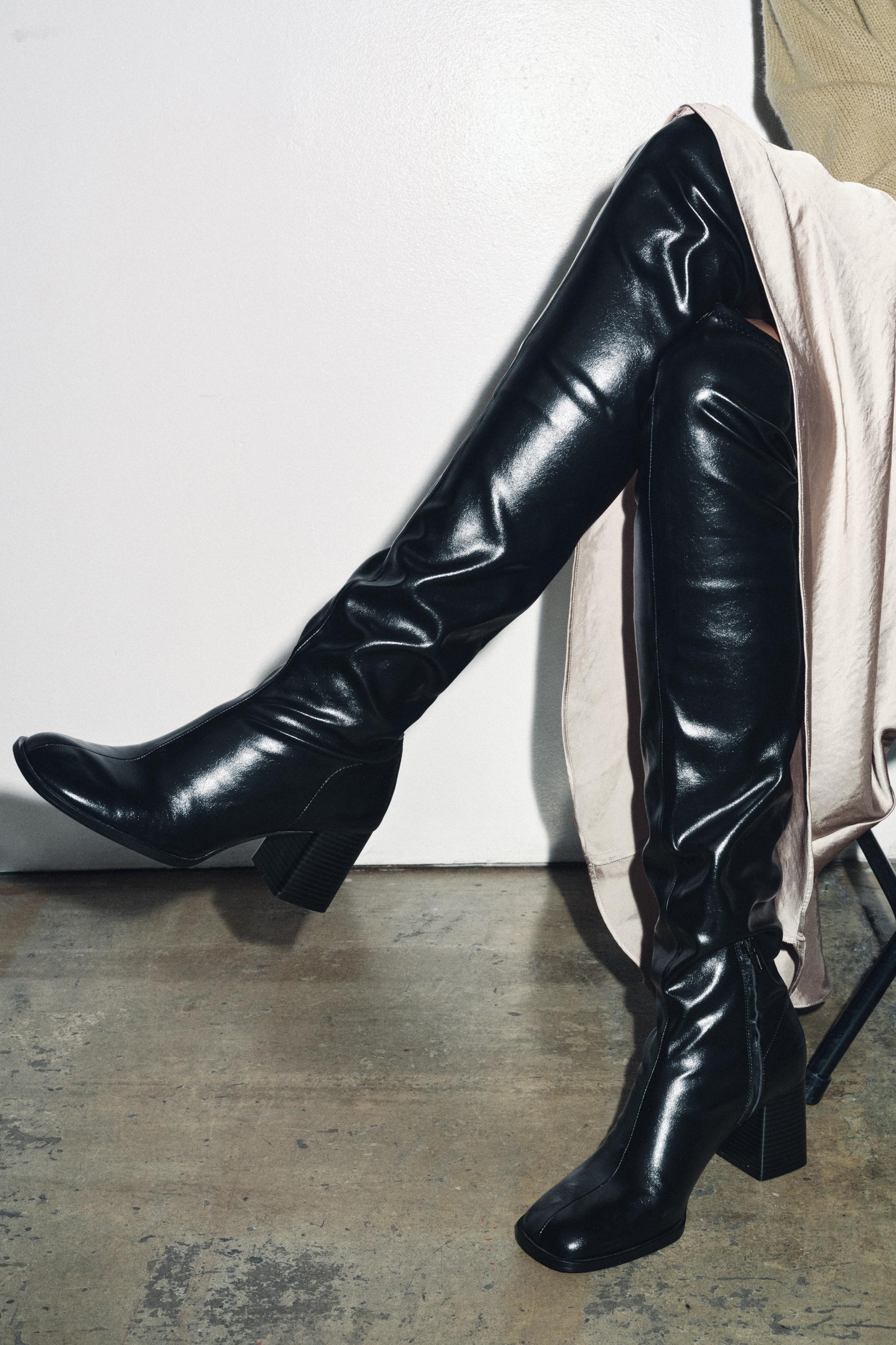 High Shaft Heeled Boots