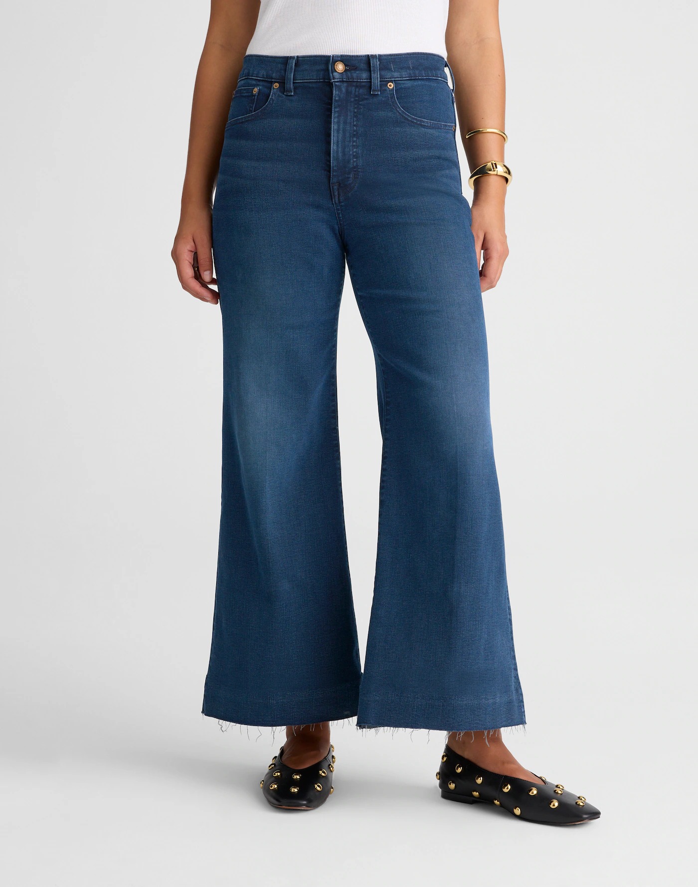 Madewell, Flared Wide-Leg Crop Jeans