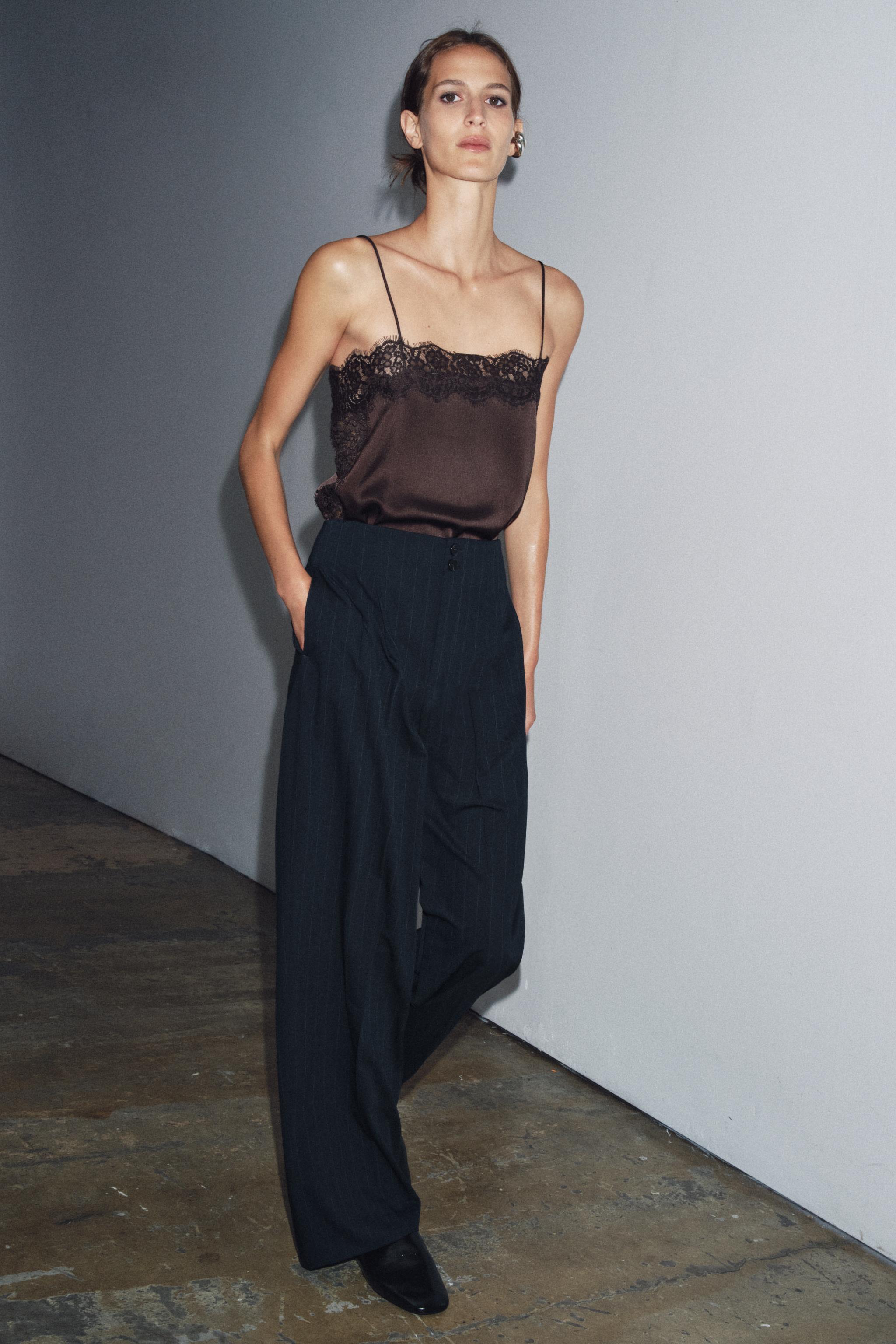 Zw Collection Pinstripe Trousers