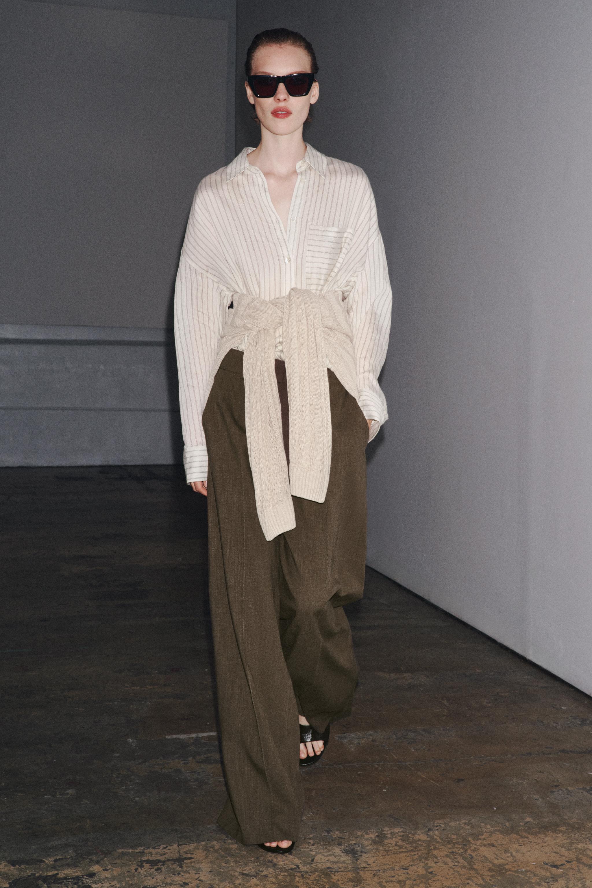 Zw Collection Striped Shirt