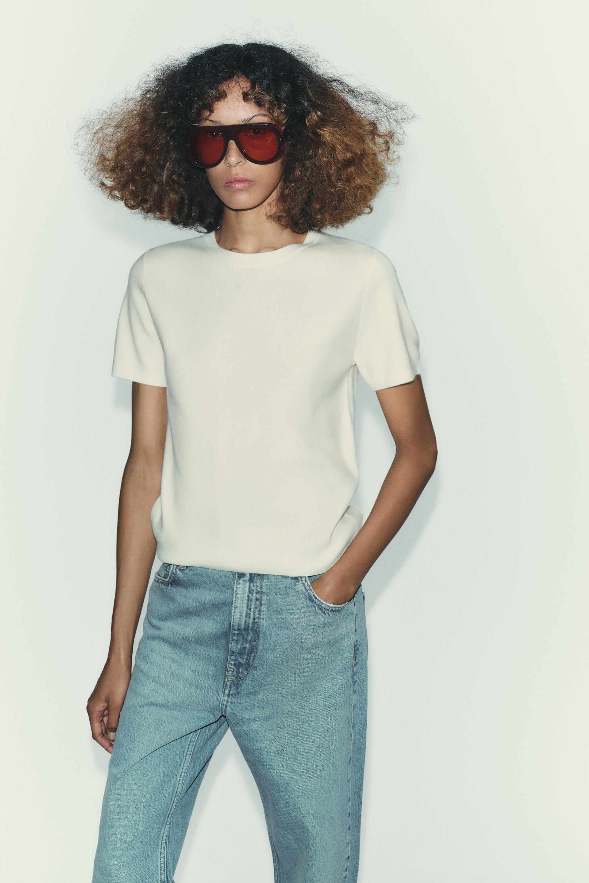 Soft-Touch Short Sleeve Knit Top