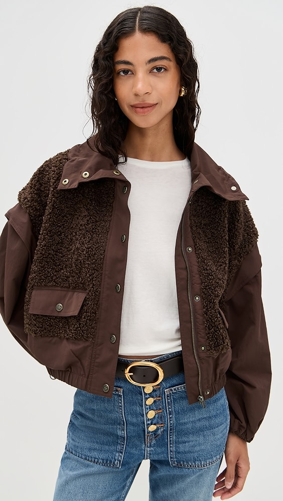 Ulla Johnson Aidan Teddy Fleece Jacket