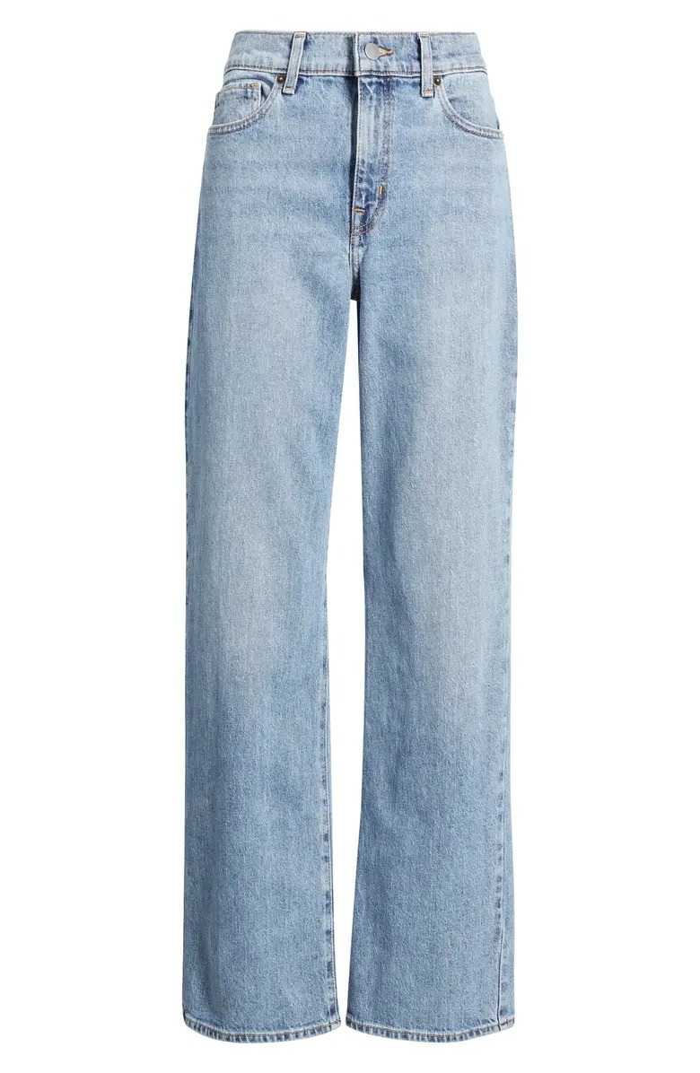 Nordstrom, High Waist Straight Leg Jeans