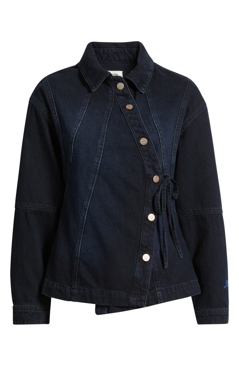 Finella Asymmetric Denim Shirt Jacket
