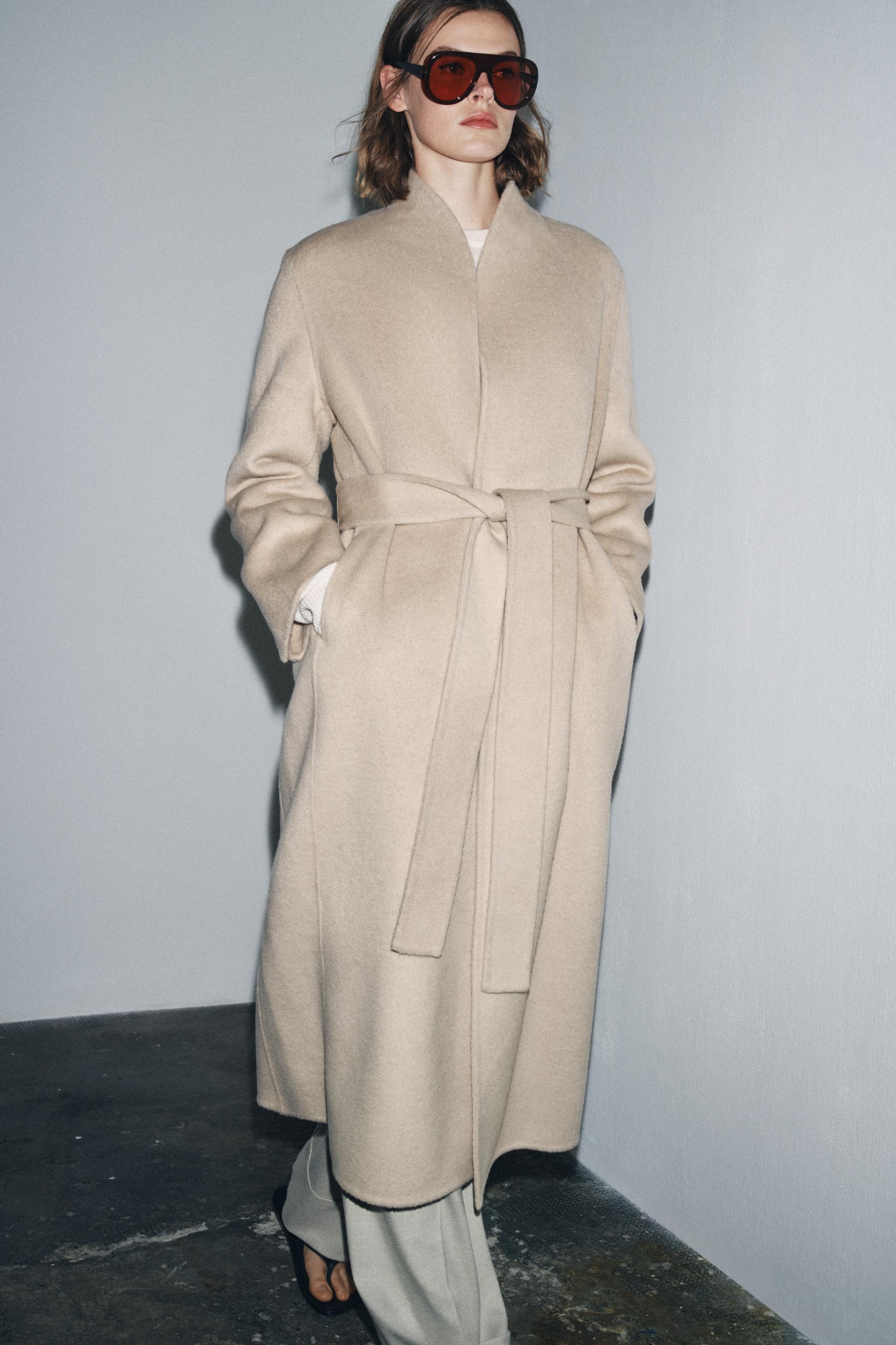 Zw Collection Limited Edition Minimal Wool Blend Coat