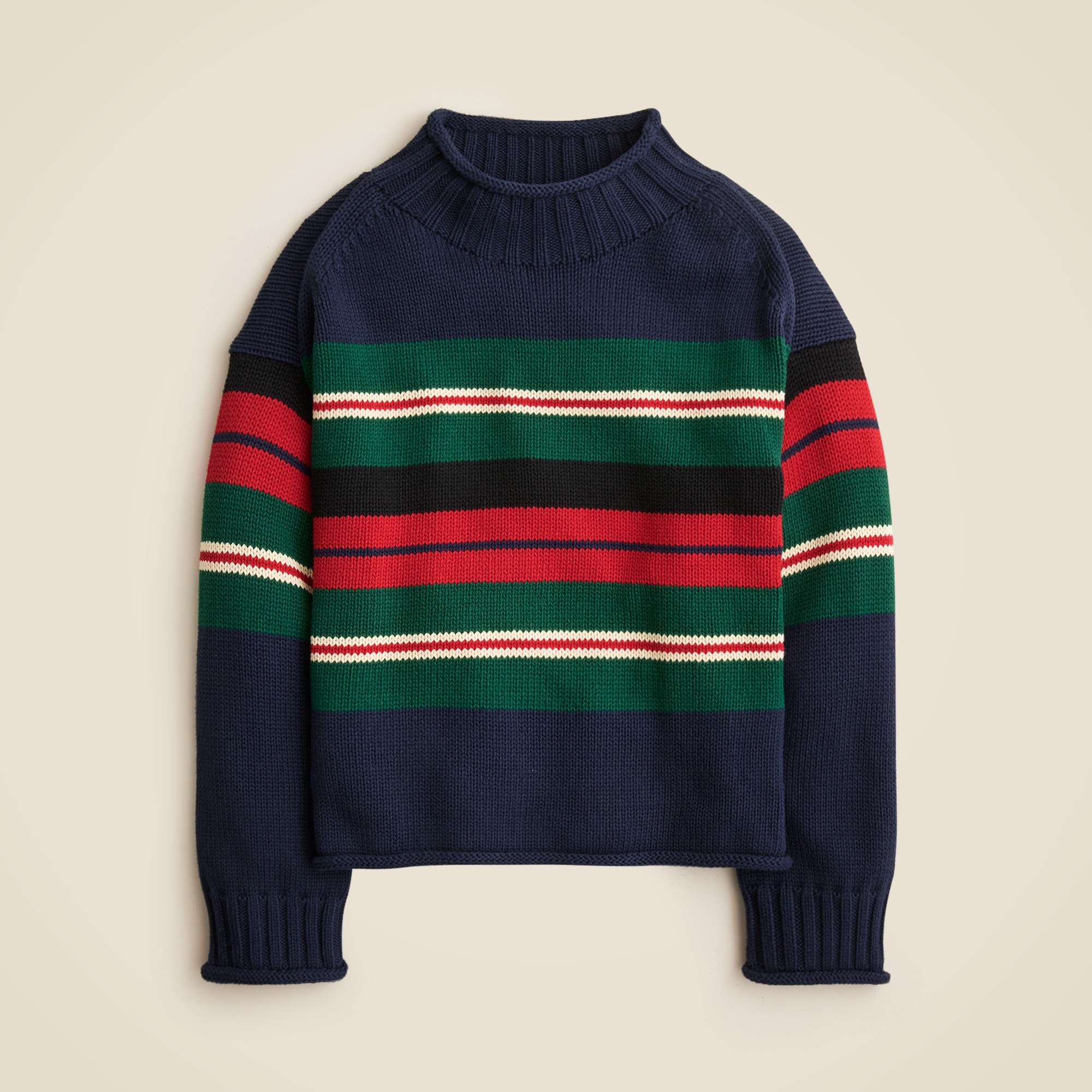 2025 Rollneck&amp;trade; Sweater in Rugby Stripe
