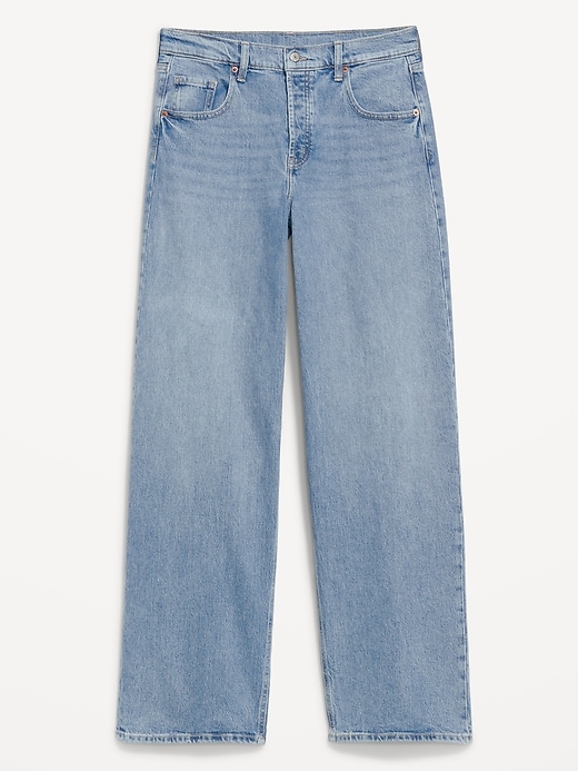 Mid-Rise Slouchy Wide-Leg Jeans