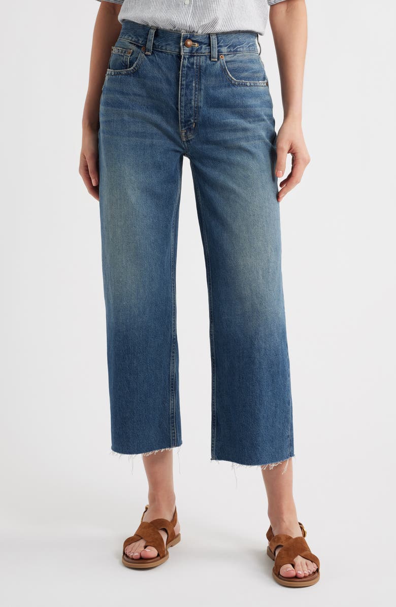 Low Slung Crop Baggy Jeans