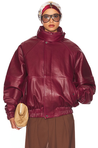 The Oversized Leather Bomber