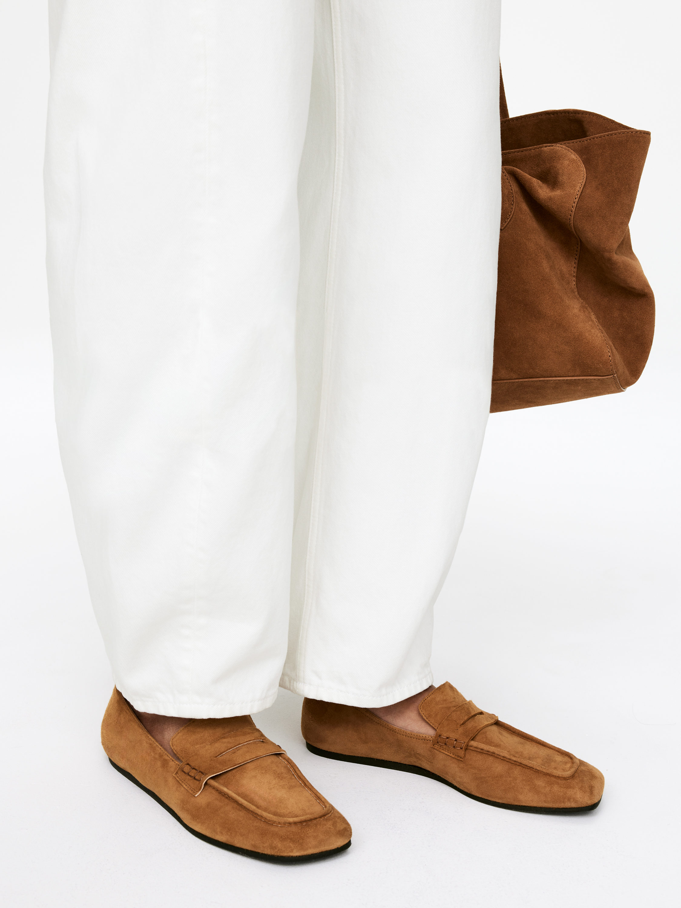 Suede Loafers &amp;ndash; Brown &amp;ndash; Women &amp;ndash; Arket Gb