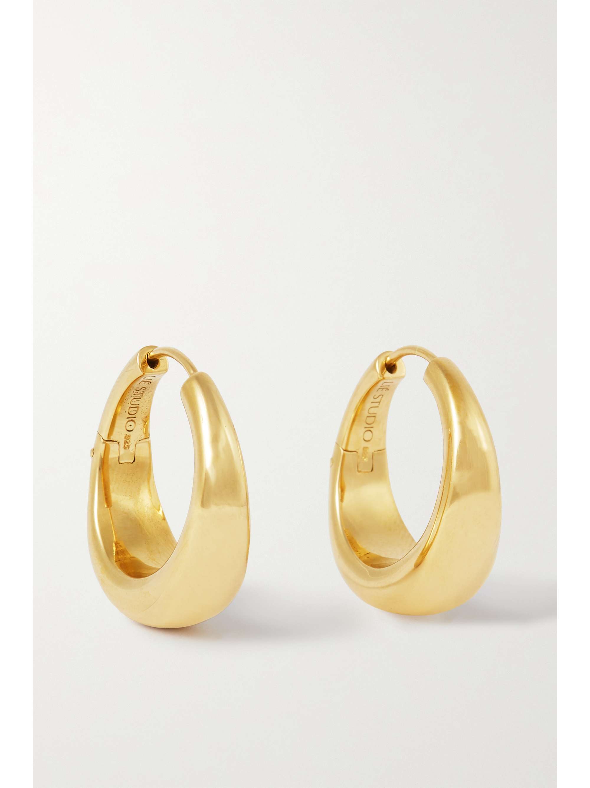 The Andrea Gold-Plated Hoop Earrings