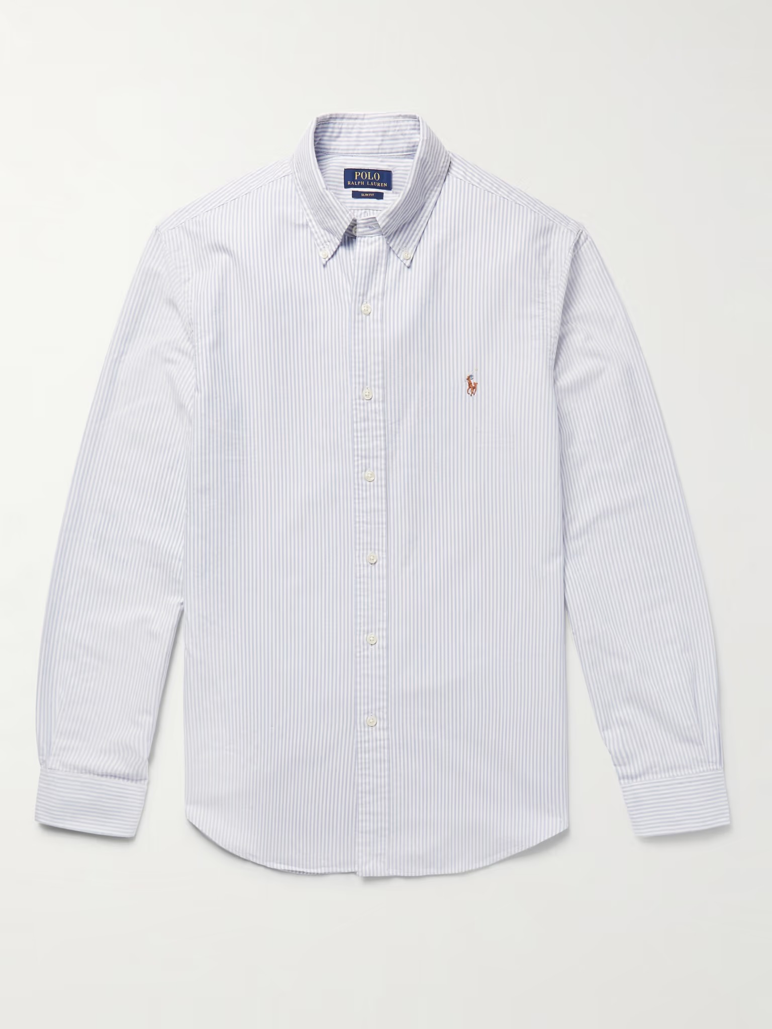 POLO RALPH LAUREN, Slim-Fit Striped Cotton Oxford Shirt