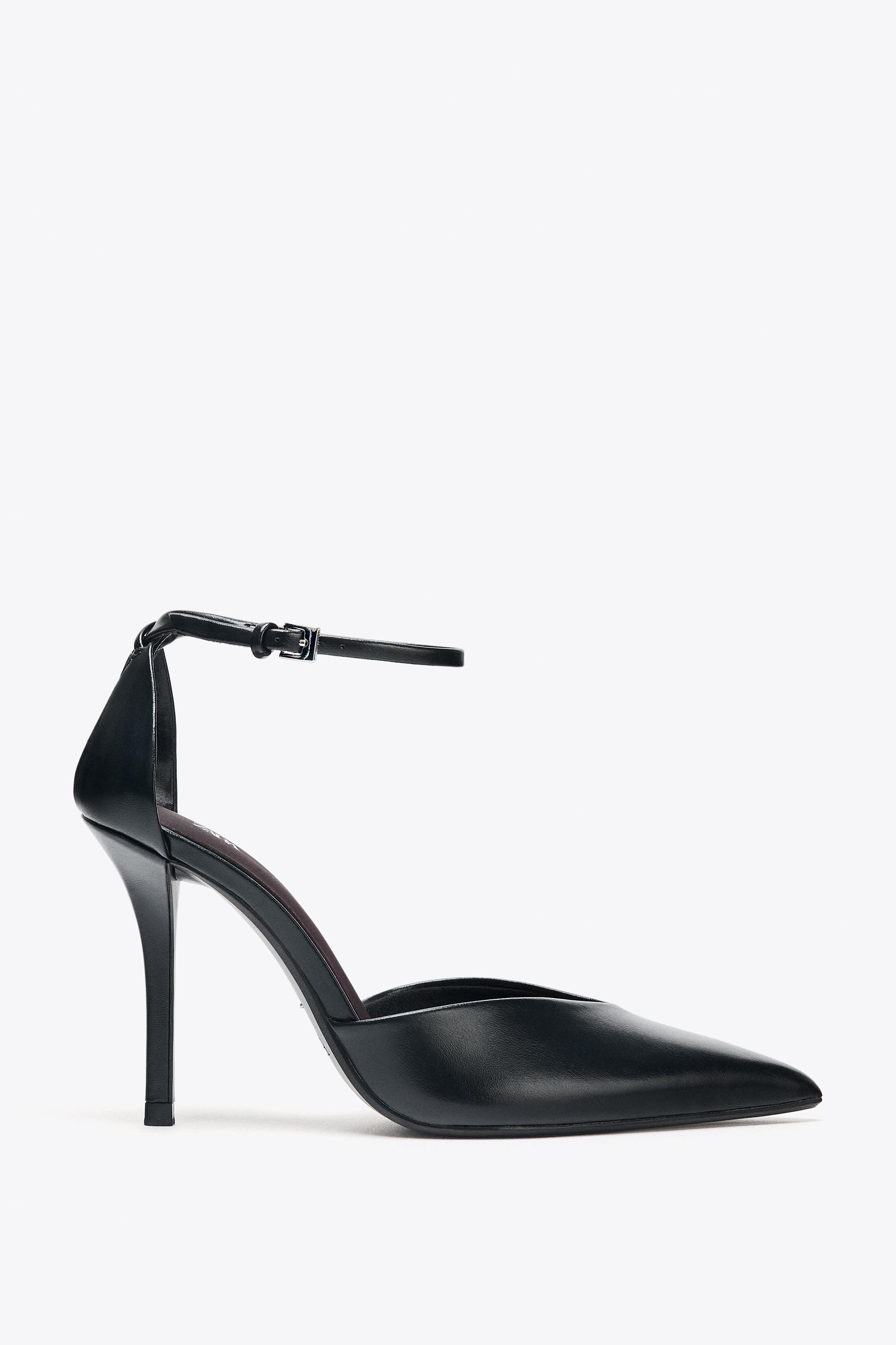 Ankle Strap High-Heel Shoes