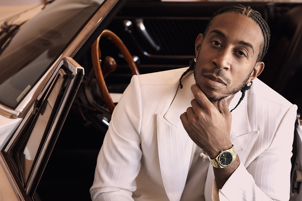 Movado Icon Ludacris wears the BOLD Quest.