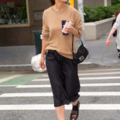 Katie Holmes Just Styled a Midi Skirt and Flats in the Most London-Girl Way
