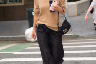 Katie Holmes Just Styled a Midi Skirt and Flats in the Most London-Girl Way