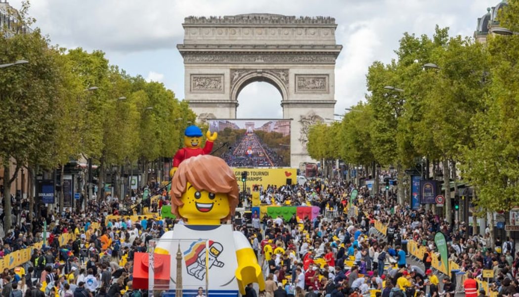 LEGO® Transforms the Champs-Élysées for a Day of Play