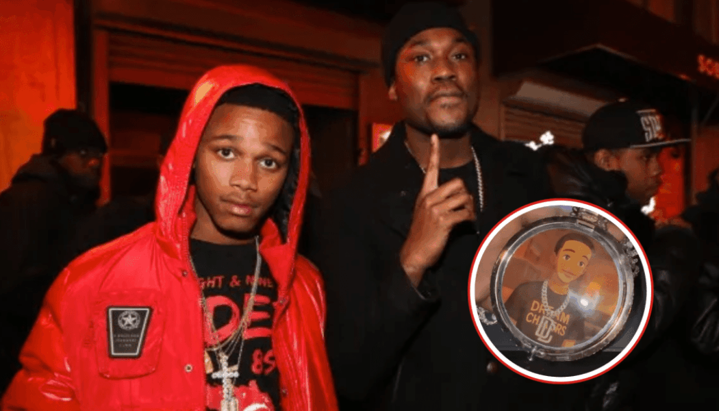 Meek Mill Gets New Iced Out Chain To Honor Lil Snupe