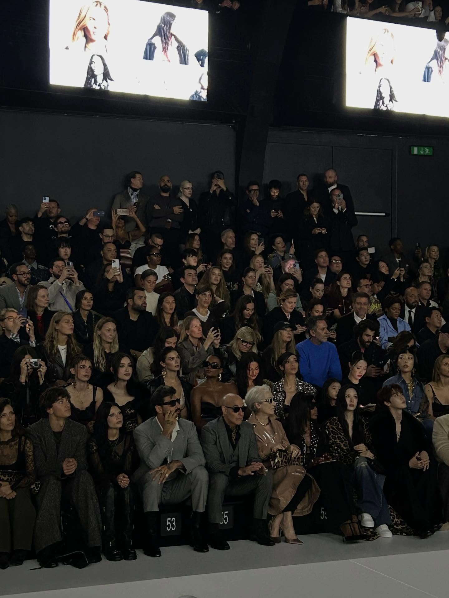 Meryl streep and stanley tucci front row at dolce &amp;amp; gabbana