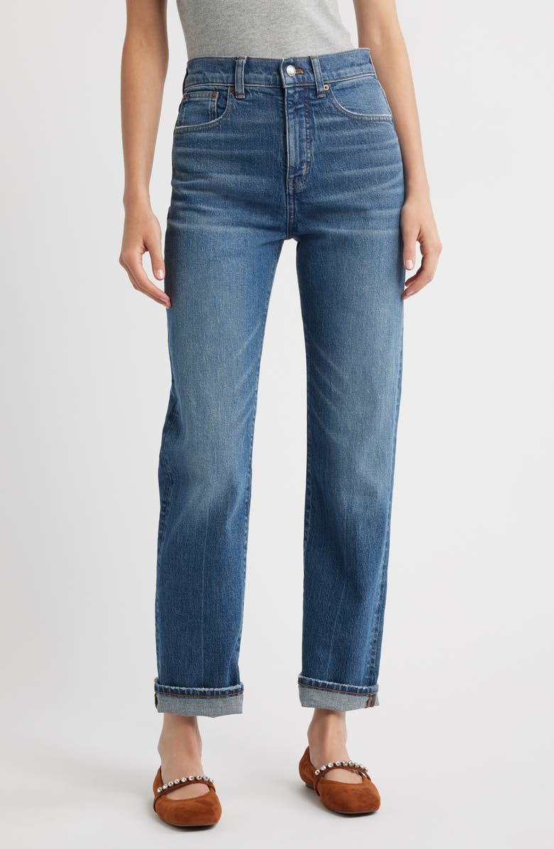The &#039;90s High Waist Straight Leg Jeans