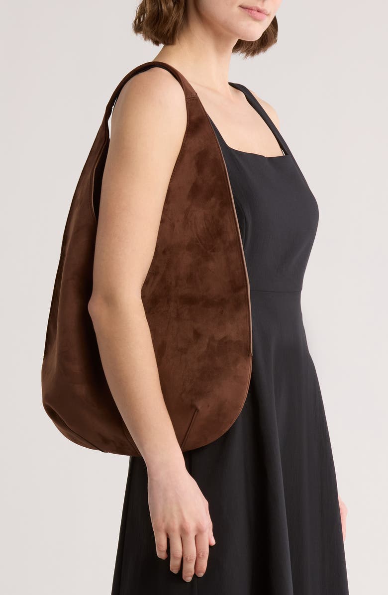 Dara Faux Suede Hobo Bag