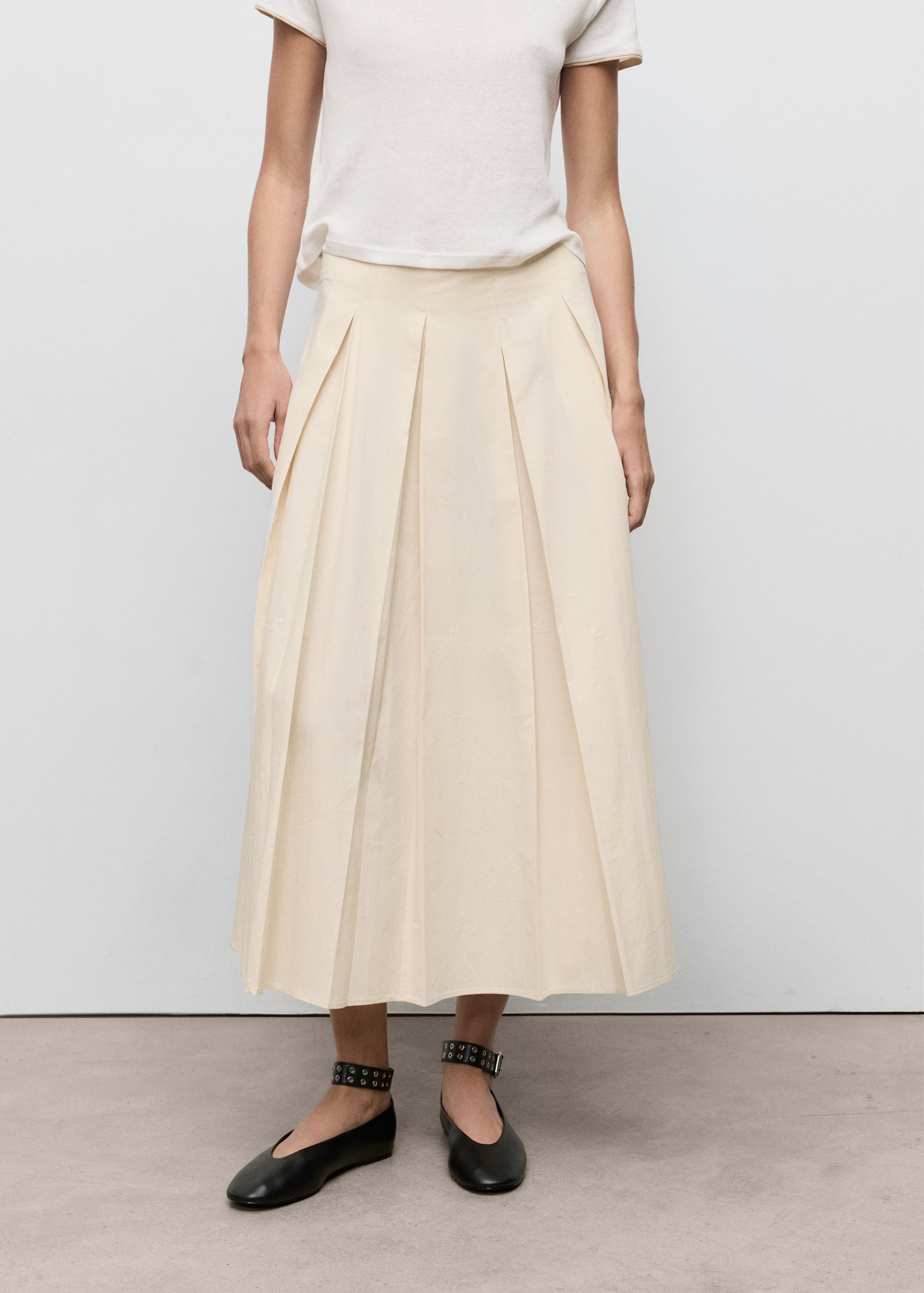 Pleated Midi-Skirt - Women | Mango United Kingdom