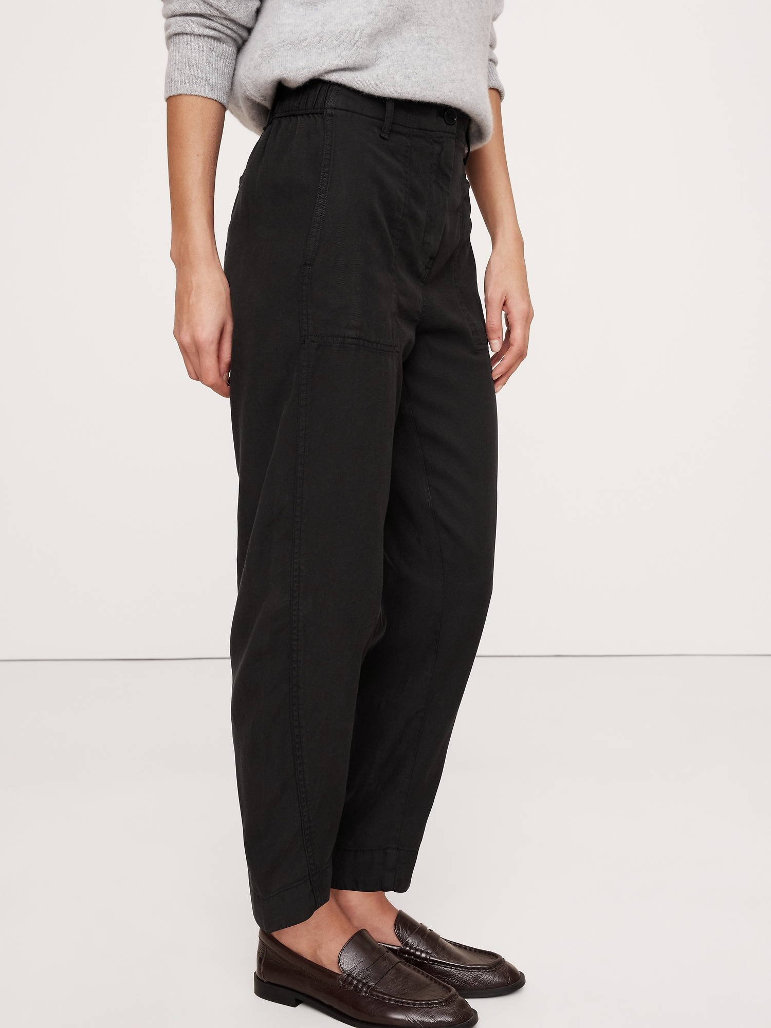 banana republic, Super-Soft Soma High-Rise Barrel-Leg Pant