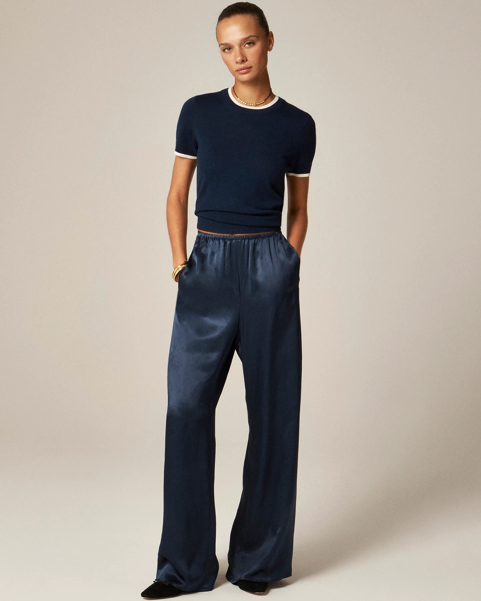 J.Crew, Cosmo Pant in Luster Charmeuse