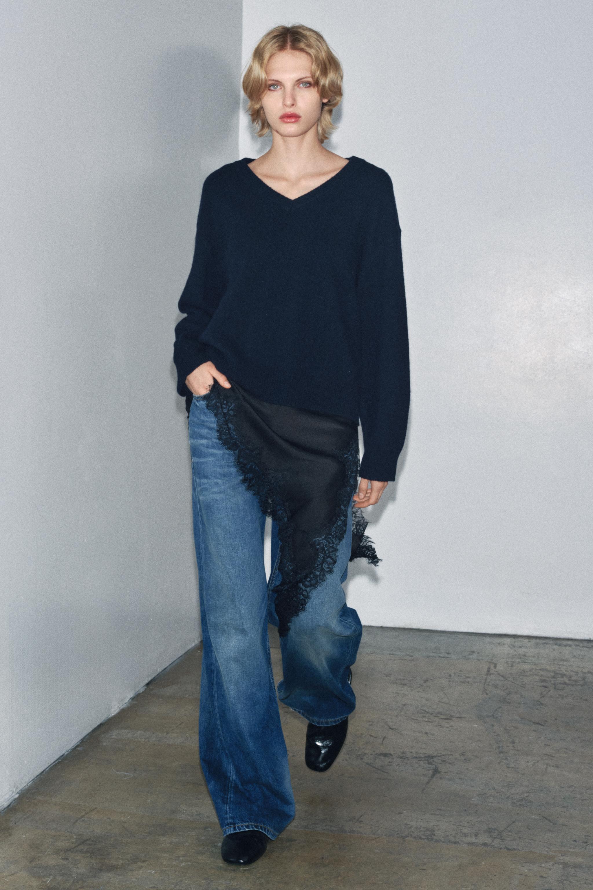 100% Wool V-Neck Sweater