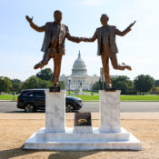 Statue Of President Trump & Jeffrey Epstein Taken Down By NPS